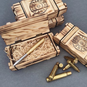 Mini lőszeresláda fából,  L méret, díszdoboz - ékszer - ékszertartó - ékszerdoboz - Meska.hu