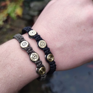 Töltény paracord karkötő, 3- lövetű - ékszer - karkötő - fonott karkötő - Meska.hu