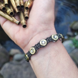 Női Töltény karkötő, 7-Lövetű  - ékszer - karkötő - fonott karkötő - Meska.hu