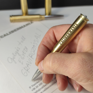 Töltény golyóstoll,  egyedi gravírozással lőszeresládában.  Vadász ajándék, Otthon & Életmód, Papír, írószer, Ceruza & Toll, Fémmegmunkálás, Ékszerkészítés, MESKA