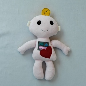 Plüss robot, rózsaszín kisrobot, Játék & Sport, Plüssállat & Játékfigura, Robot & Gép, Varrás, MESKA
