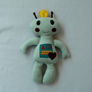 Halványkék Kisrobot, plüss robot - játék & sport - plüssállat & játékfigura - robot & gép - Meska.hu