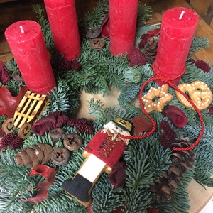 Adventi koszorú-nobilis fenyővel - Meska.hu