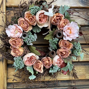 Ajtódísz, kopogtató -narancs  - Meska.hu