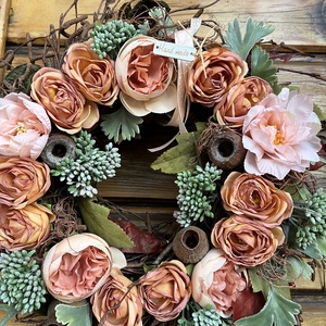 Ajtódísz, kopogtató -narancs  - otthon & életmód - dekoráció - asztal és polc dekoráció - asztaldísz - Meska.hu