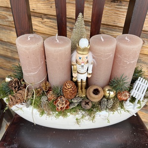 Nagy méretű Adventi tál- Diótörő  - Meska.hu