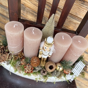 Nagy méretű Adventi tál- Diótörő  - karácsony - adventi díszek - adventi ablakdekoráció - Meska.hu