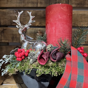 Adventi asztal dísz Rénszarvas  - Meska.hu