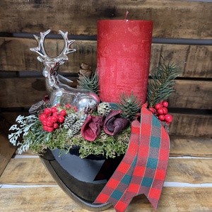 Adventi asztal dísz Rénszarvas  - karácsony - adventi díszek - adventi ablakdekoráció - Meska.hu