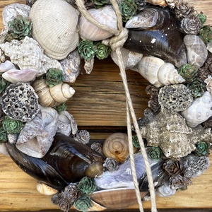 Kagylós kopogtató, ajtódísz - otthon & életmód - dekoráció - ajtó- és ablak dekoráció - ajtódísz & kopogtató - Meska.hu