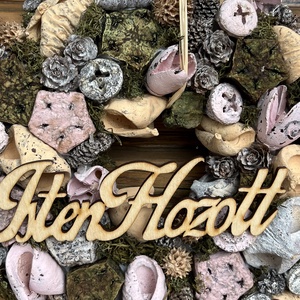 Isten hozott ajtódísz, kopogtató - otthon & életmód - dekoráció - ajtó- és ablak dekoráció - ajtódísz & kopogtató - Meska.hu