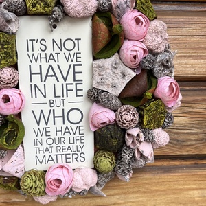 Kedves, tavaszi, nyári kopogtató  - otthon & életmód - dekoráció - ajtó- és ablak dekoráció - ajtódísz & kopogtató - Meska.hu