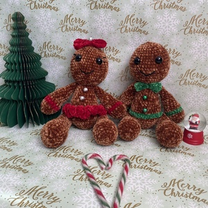 Horgolt Mézike - karácsony - karácsonyi lakásdekoráció - karácsonyi manók, figurák - Meska.hu