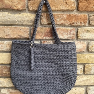 Könnyű horgolt shopper táska - táska & tok - kézitáska & válltáska - válltáska - Meska.hu