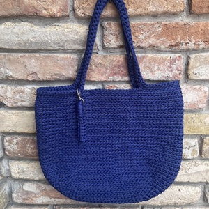 Könnyű horgolt shopper táska - táska & tok - kézitáska & válltáska - válltáska - Meska.hu