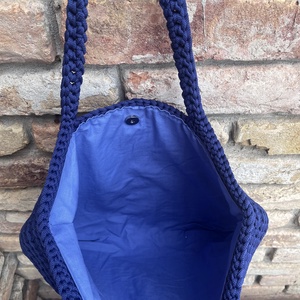Könnyű horgolt shopper táska - táska & tok - kézitáska & válltáska - válltáska - Meska.hu