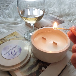 CandlAir Basic szójaviasz illatgyertya L-es méretben (választható illattal, kanóccal, csomagolással) - otthon & életmód - gyertya, illat, aroma - gyertya - Meska.hu