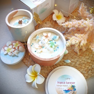 CandlAir Tropical Summer szójaviasz illatgyertya M-es méret - otthon & életmód - gyertya, illat, aroma - gyertya - Meska.hu