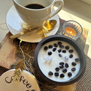 CandlAir Coffee szójaviasz illatgyertya L-es méret, Otthon & Életmód, Gyertya, illat, aroma, Gyertya, Gyertya-, mécseskészítés, Kerámia, MESKA