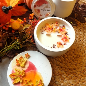 CandlAir Autumn Glitter szójaviasz illatgyertya L-es méret - Meska.hu