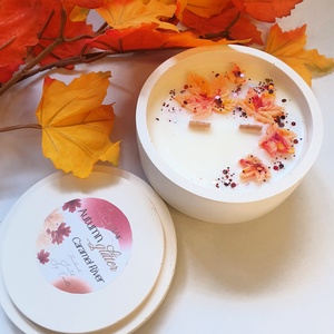 CandlAir Autumn Glitter szójaviasz illatgyertya L-es méret - otthon & életmód - gyertya, illat, aroma - gyertya - Meska.hu