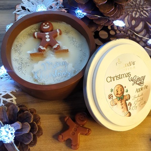 CandlAir Christmas Gingy szójaviasz illatgyertya L-es méret - Meska.hu