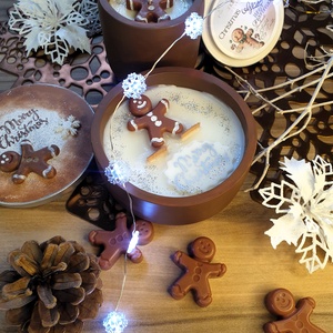 CandlAir Christmas Gingy szójaviasz illatgyertya L-es méret - otthon & életmód - gyertya, illat, aroma - gyertya - Meska.hu