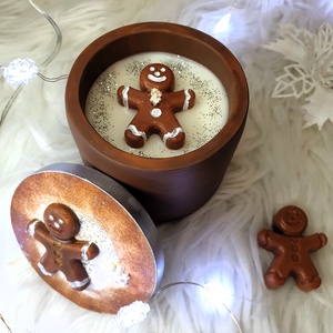 CandlAir Christmas Gingy szójaviasz illatgyertya M-es méret - otthon & életmód - gyertya, illat, aroma - gyertya - Meska.hu