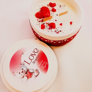 CandlAir LOVE szójaviasz illatgyertya - otthon & életmód - gyertya, illat, aroma - gyertya - Meska.hu