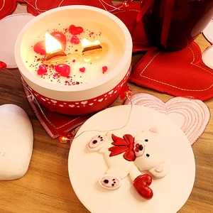 CandlAir LOVE szójaviasz illatgyertya, Otthon & Életmód, Gyertya, illat, aroma, Gyertya, Gyertya-, mécseskészítés, Kerámia, MESKA