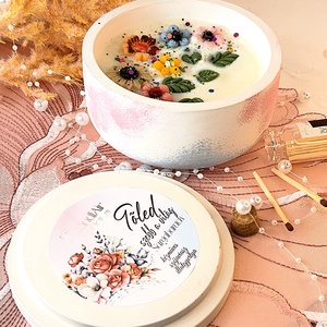 CandlAir Flower Tőled szebb a világ kerámiatégelyes szójaviasz illatgyertya - otthon & életmód - gyertya, illat, aroma - gyertya - Meska.hu