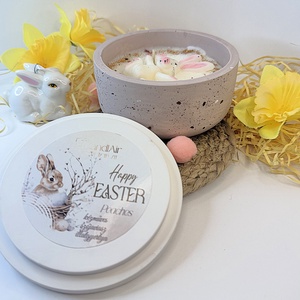 CandlAir Happy Easter kerámiatégelyes szójaviasz illatgyertya - otthon & életmód - gyertya, illat, aroma - gyertya - Meska.hu