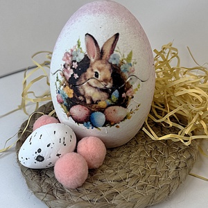 CandlAir Happy Easter Pink kerámiatégelyes szójaviasz illatgyertya, Otthon & Életmód, Gyertya, illat, aroma, Gyertya, Gyertya-, mécseskészítés, MESKA