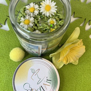 CandlAir Happy Spring üvegtégelyes szójaviasz illatgyertya, Otthon & Életmód, Gyertya, illat, aroma, Gyertya, Gyertya-, mécseskészítés, Üvegművészet, MESKA