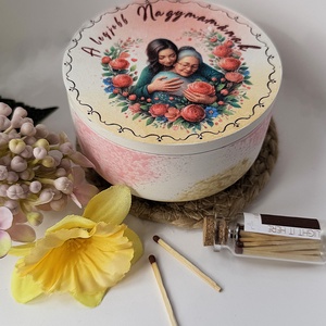 CandlAir A legjobb Nagymamának kerámiatégelyes szójaviasz illatgyertya - otthon & életmód - gyertya, illat, aroma - gyertya - Meska.hu