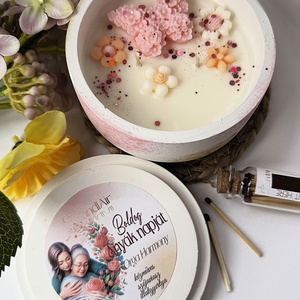 CandlAir A legjobb Nagymamának kerámiatégelyes szójaviasz illatgyertya - otthon & életmód - gyertya, illat, aroma - gyertya - Meska.hu