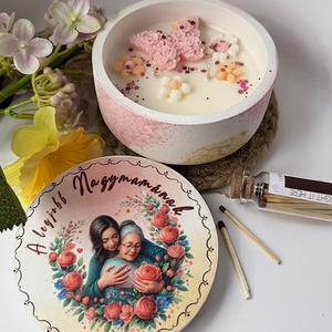 CandlAir A legjobb Nagymamának kerámiatégelyes szójaviasz illatgyertya - Meska.hu