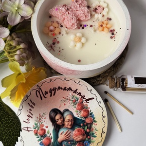 CandlAir A legjobb Nagymamának kerámiatégelyes szójaviasz illatgyertya - otthon & életmód - gyertya, illat, aroma - gyertya - Meska.hu