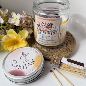 CandlAir A legjobb Nagymamának üvegtégelyes szójaviasz illatgyertya - Meska.hu