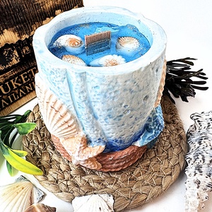 CandlAir Gift of Ocean szójaviasz illatgyertya egyedi tégelyben - otthon & életmód - gyertya, illat, aroma - gyertya - Meska.hu