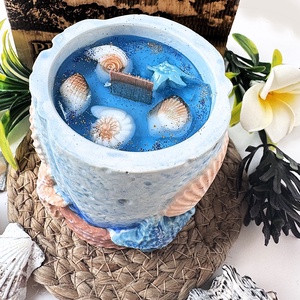 CandlAir Gift of Ocean szójaviasz illatgyertya egyedi tégelyben - otthon & életmód - gyertya, illat, aroma - gyertya - Meska.hu