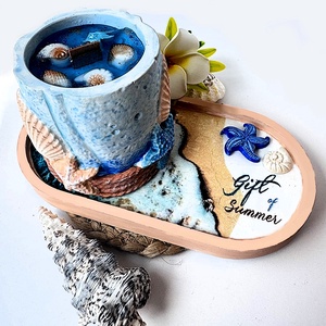 CandlAir Gift of Ocean + Gift of Summer szett, Otthon & Életmód, Gyertya, illat, aroma, Gyertya, Gyertya-, mécseskészítés, Kerámia, MESKA