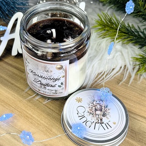 CandlAir Karácsonyi Diótörő üvegtégelyes szójaviasz illatgyertya, Otthon & Életmód, Gyertya, illat, aroma, Gyertya, Gyertya-, mécseskészítés, Üvegművészet, MESKA