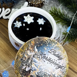 CandlAir Arany Karácsony szójaviasz illatgyertya kerámiatégelyben, Otthon & Életmód, Gyertya, illat, aroma, Gyertya, Gyertya-, mécseskészítés, Kerámia, MESKA