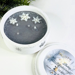 CandlAir Ezüst Karácsony szójaviasz illatgyertya kerámiatégelyben - otthon & életmód - gyertya, illat, aroma - gyertya - Meska.hu