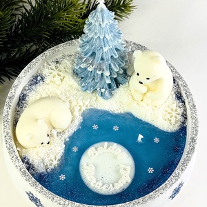 CandlAir Havas Karácsony szójaviasz illatgyertya kerámiatálban - otthon & életmód - gyertya, illat, aroma - gyertya - Meska.hu