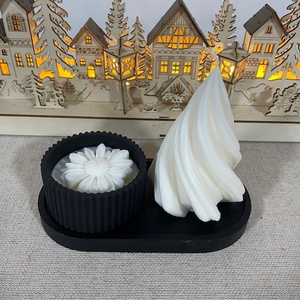 karácsonyi asztali dísz, Karácsony, Karácsonyi lakásdekoráció, Karácsonyi illatgyertya, mécses, Gyertya-, mécseskészítés, MESKA