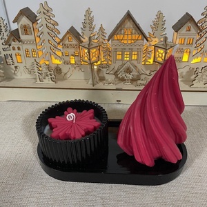 karácsonyi asztali dísz - karácsony - karácsonyi lakásdekoráció - karácsonyi illatgyertya, mécses - Meska.hu