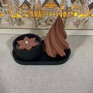 karácsonyi asztali dísz - karácsony - karácsonyi lakásdekoráció - karácsonyi illatgyertya, mécses - Meska.hu