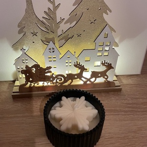 tégelyes gyertya - karácsony - karácsonyi lakásdekoráció - karácsonyi illatgyertya, mécses - Meska.hu